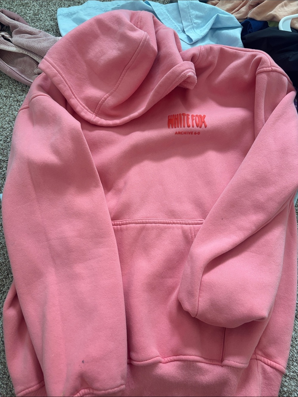 White Fox Boutique Pink Pullover Hoodie